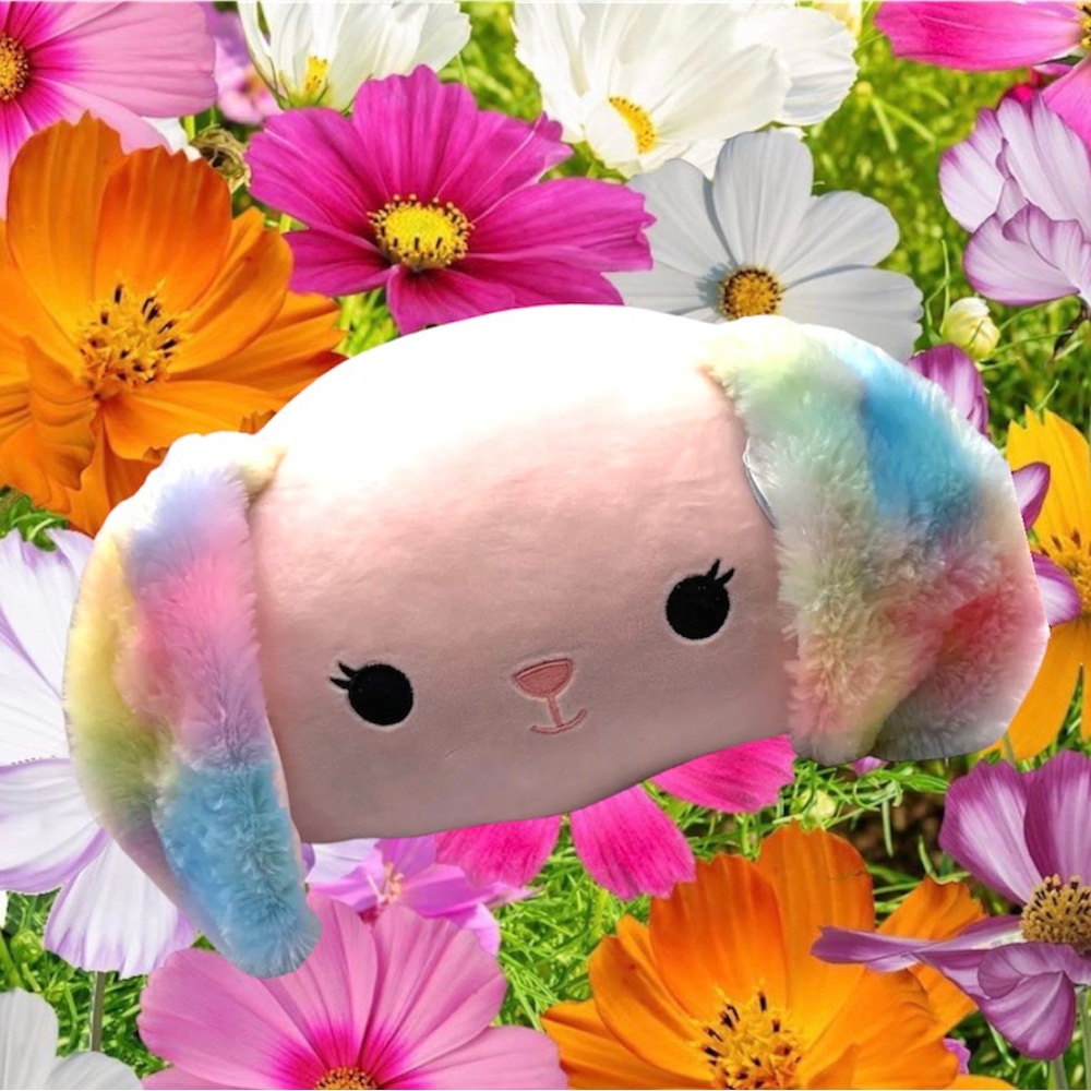 Squishmallows Bunny Rabbit BOP Pink Tie Dye 12" Stackable Soft Plush Pillow Toy